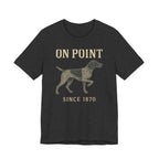 German Shorthaired Pointer On Point Blueprint Tee