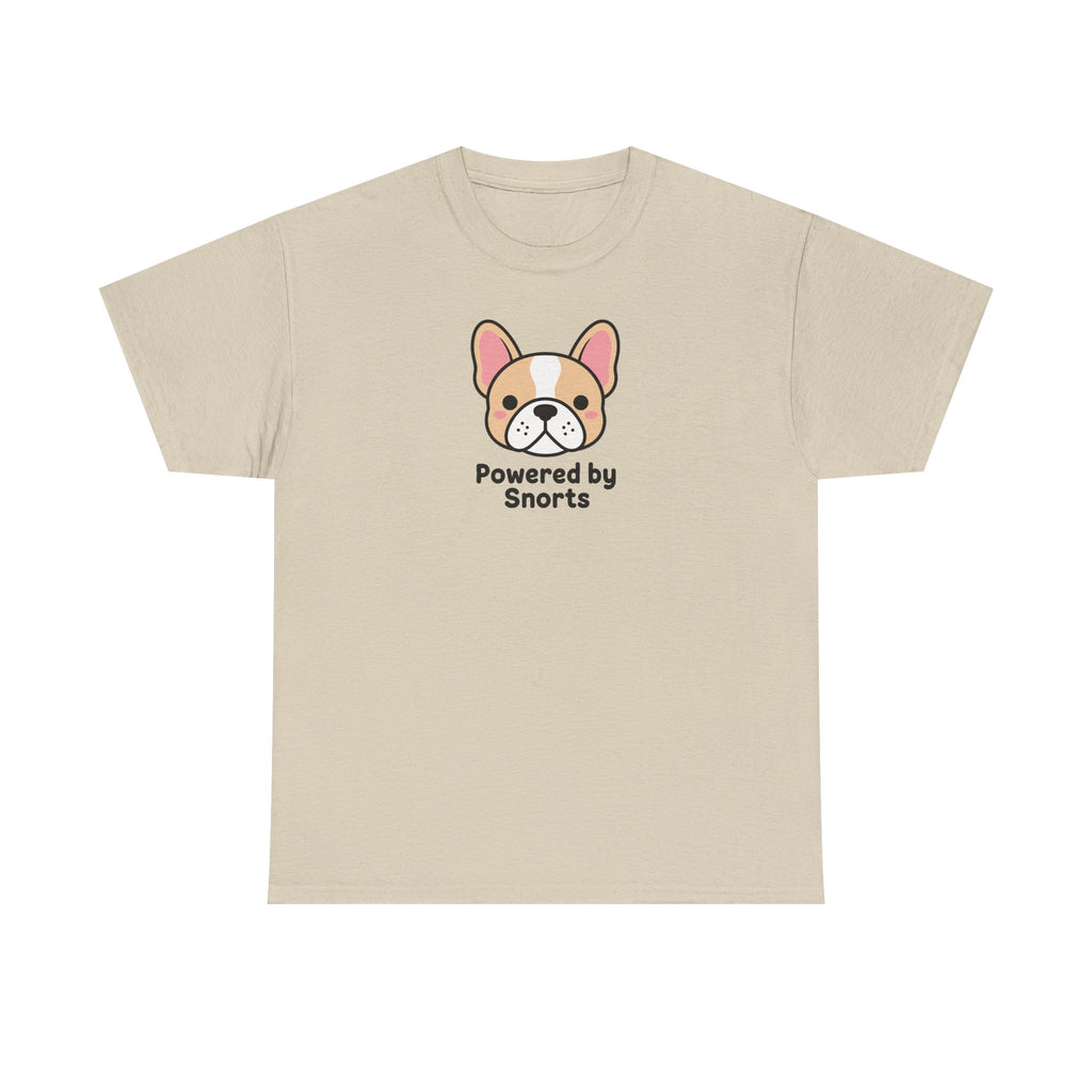 Powered By Snorts Cute French Bulldog T-Shirt