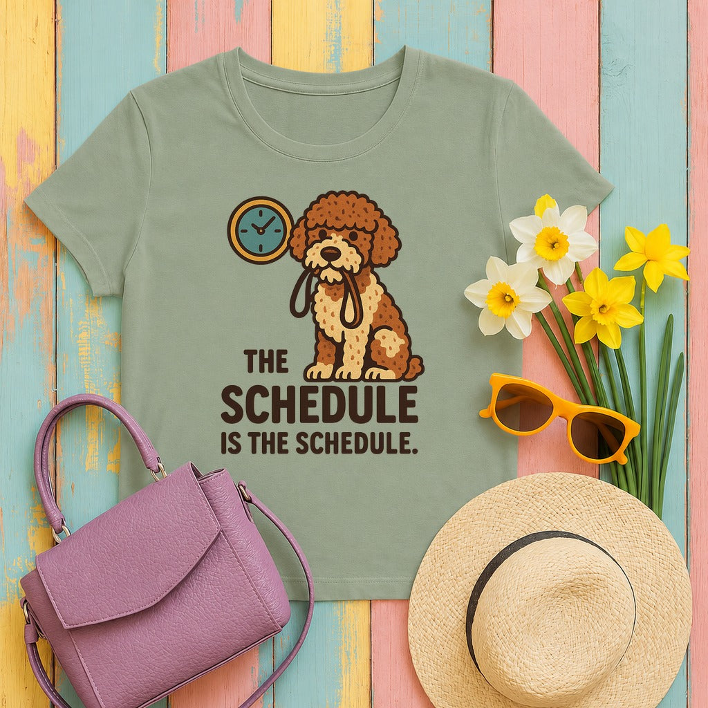 Lagotto The Schedule Is The Schedule Tee in Sage