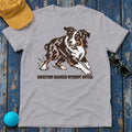 Direction Changes Without Notice Australian Shepherd T-Shirt in Athletic Heather
