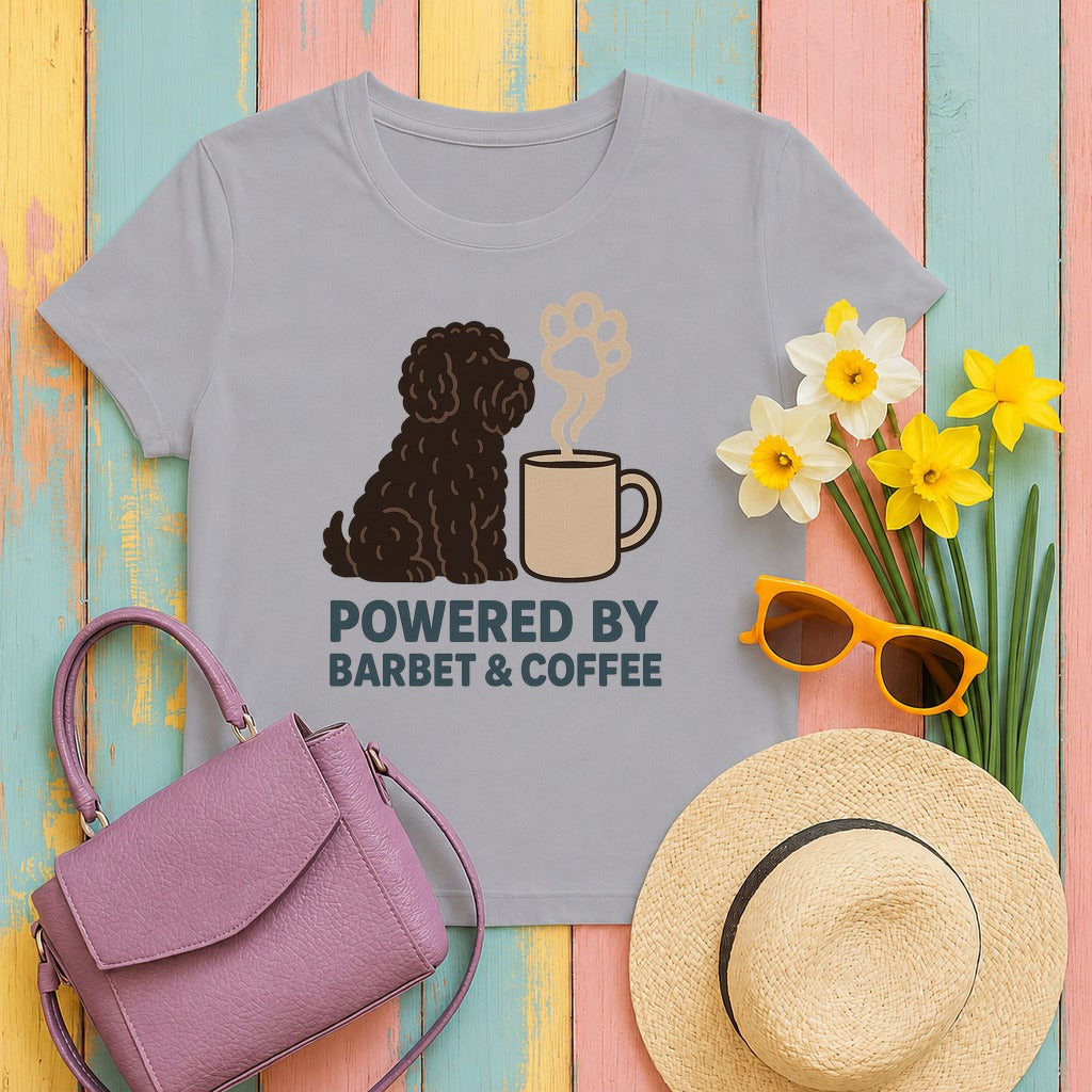 Barbet & Coffee Tee in Athletic Heather