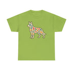 Floral German Shepherd T-Shirt