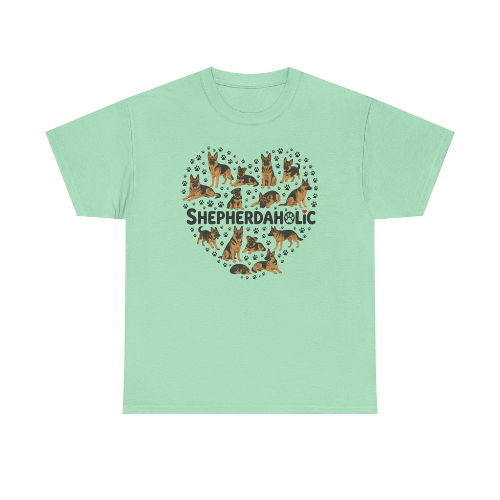 Shepherdaholic Heart German Shepherd T-Shirt