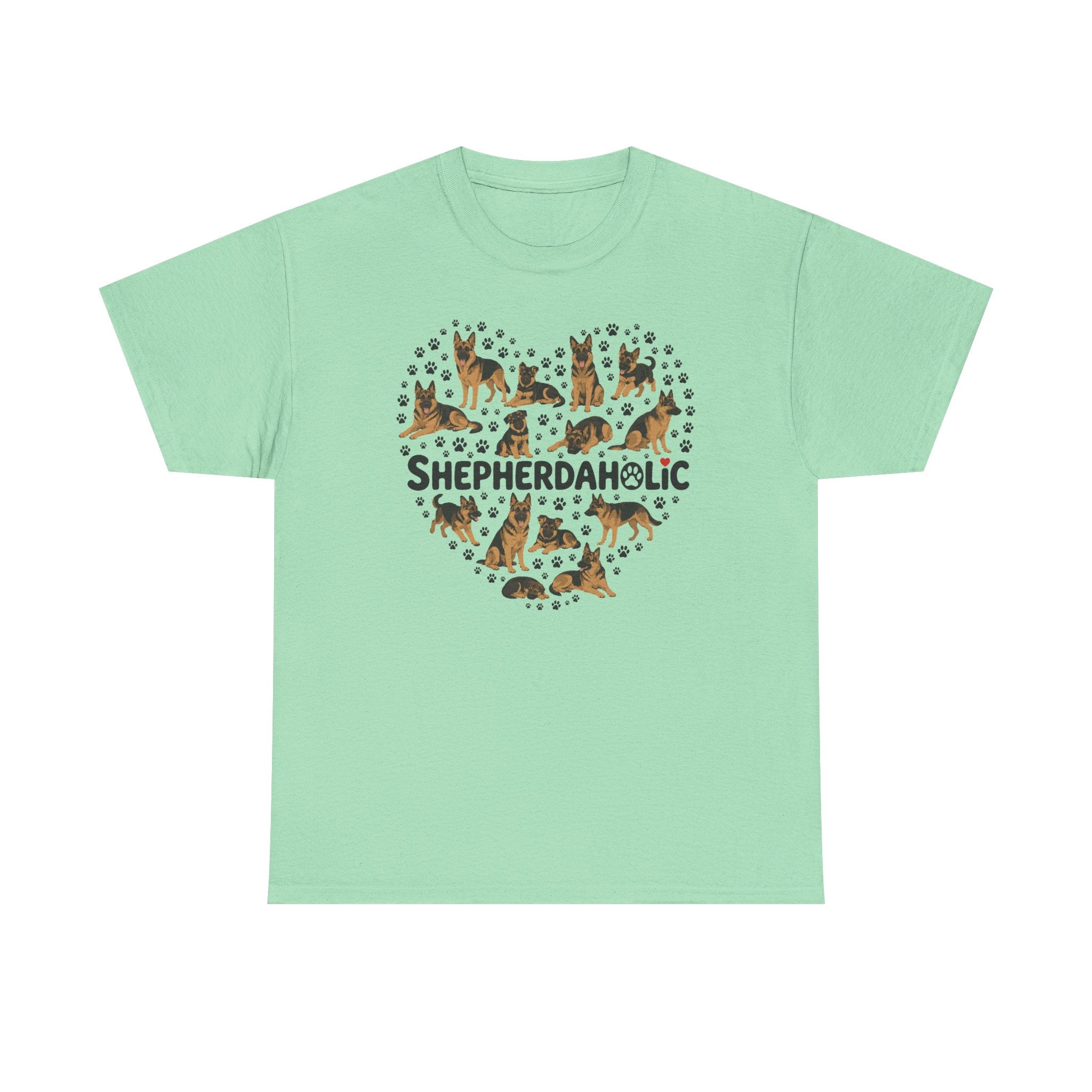 Shepherdaholic Heart German Shepherd T-Shirt