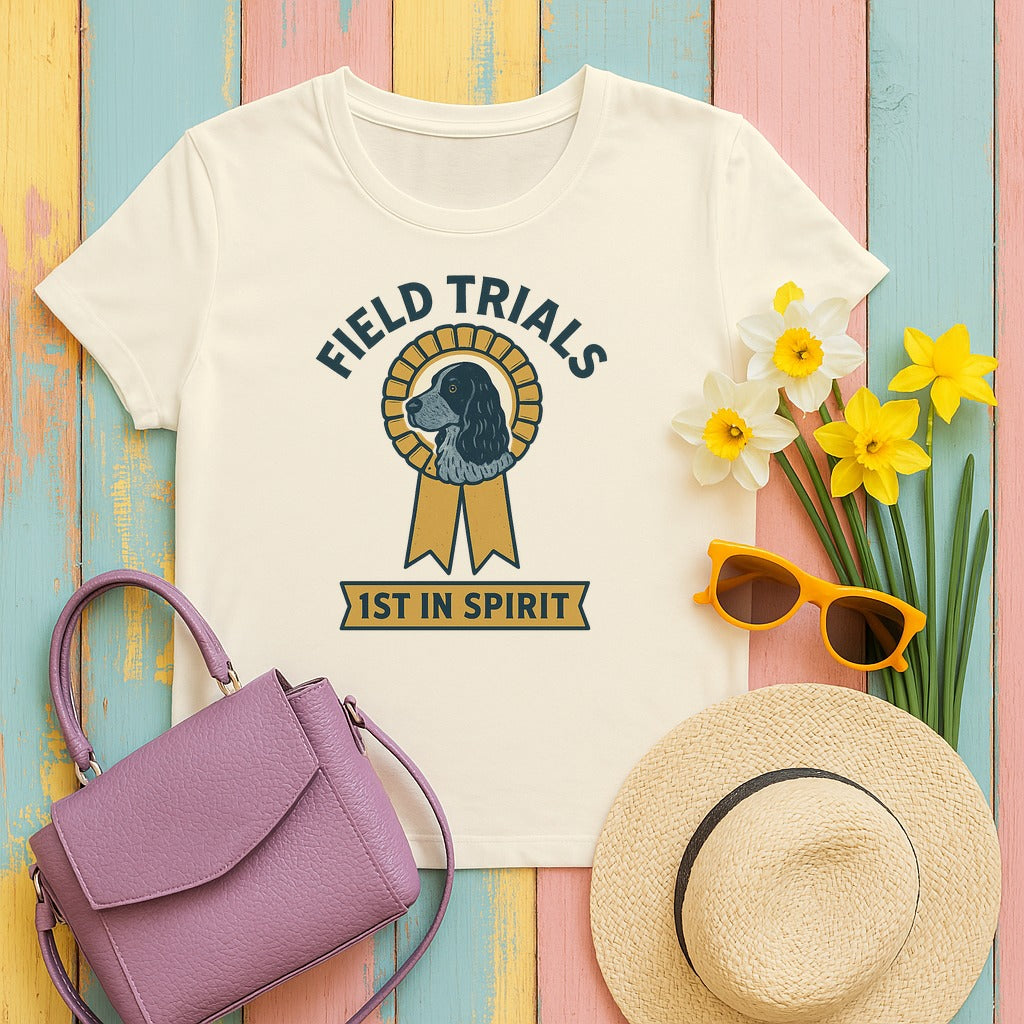 English Cocker Field Trials Tee in Natural