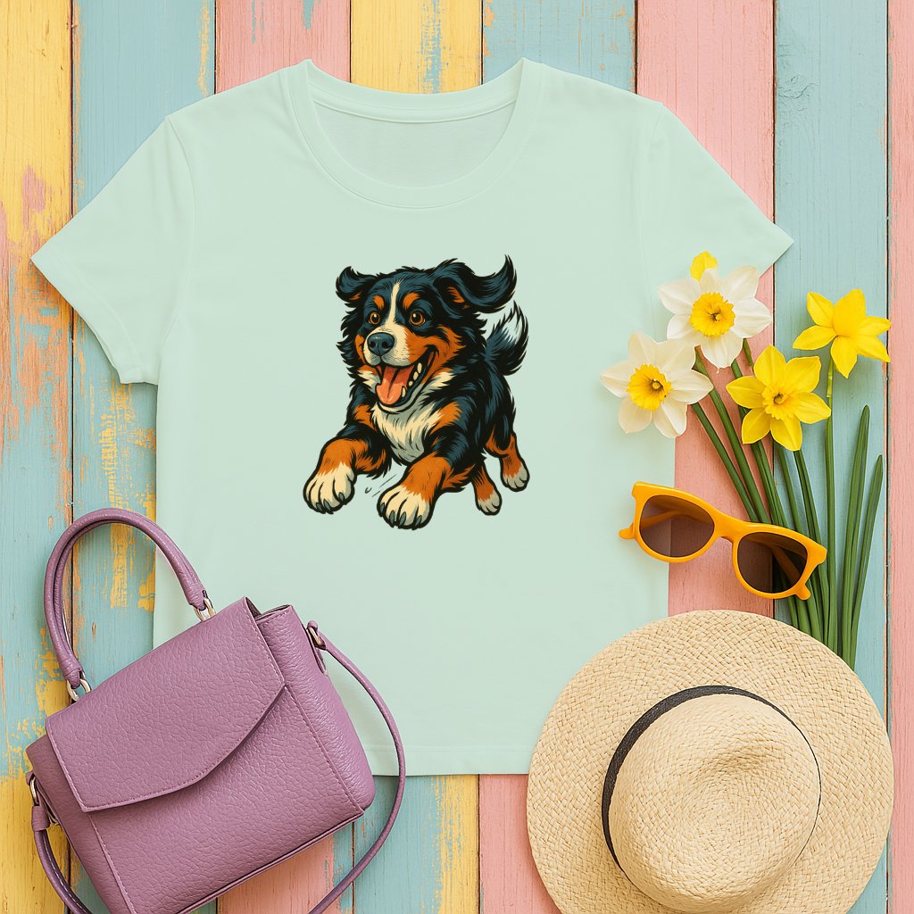 Playful Dog Graphic Tee for Stylish Casual Product
