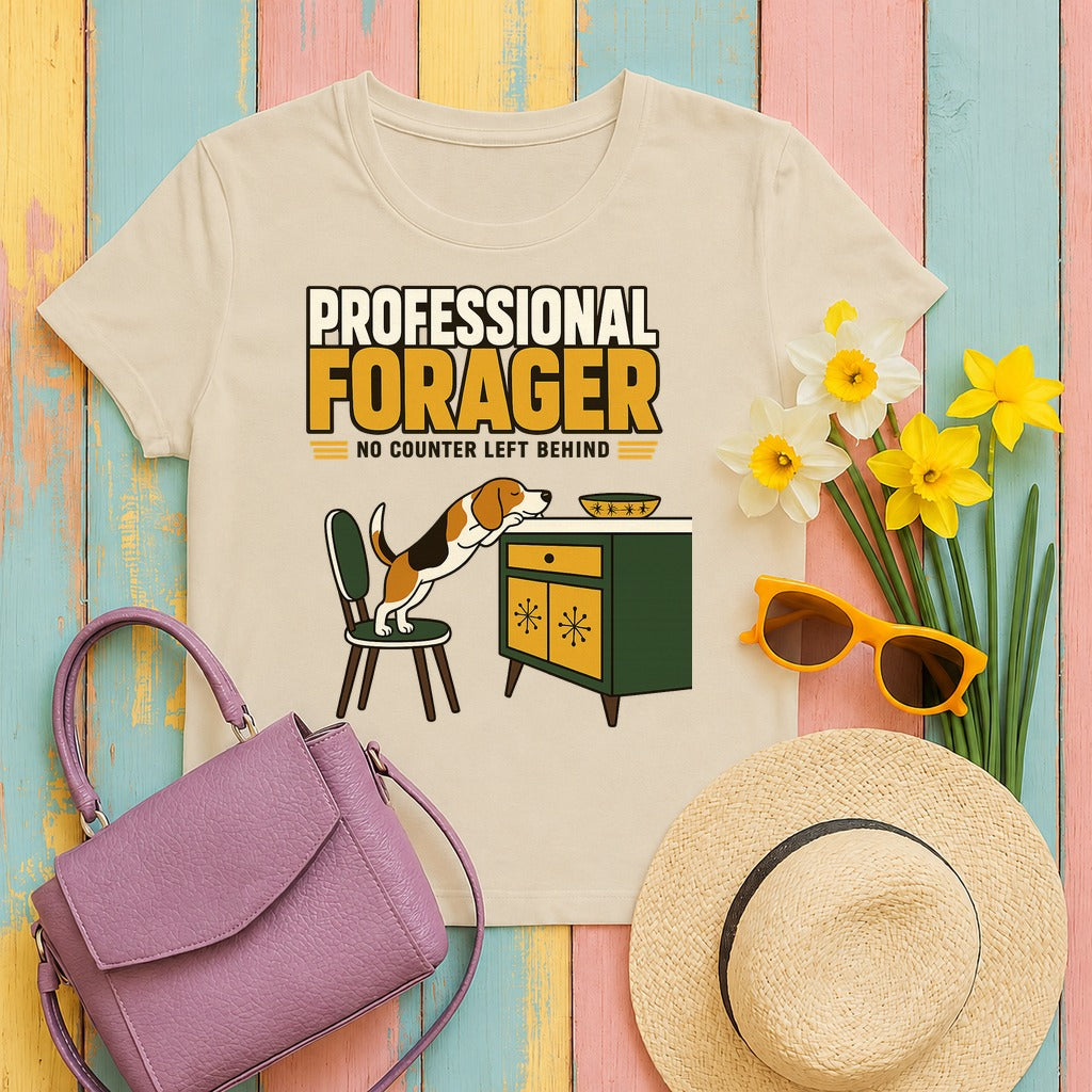The Professional Forager Beagle T-Shirt in Sand