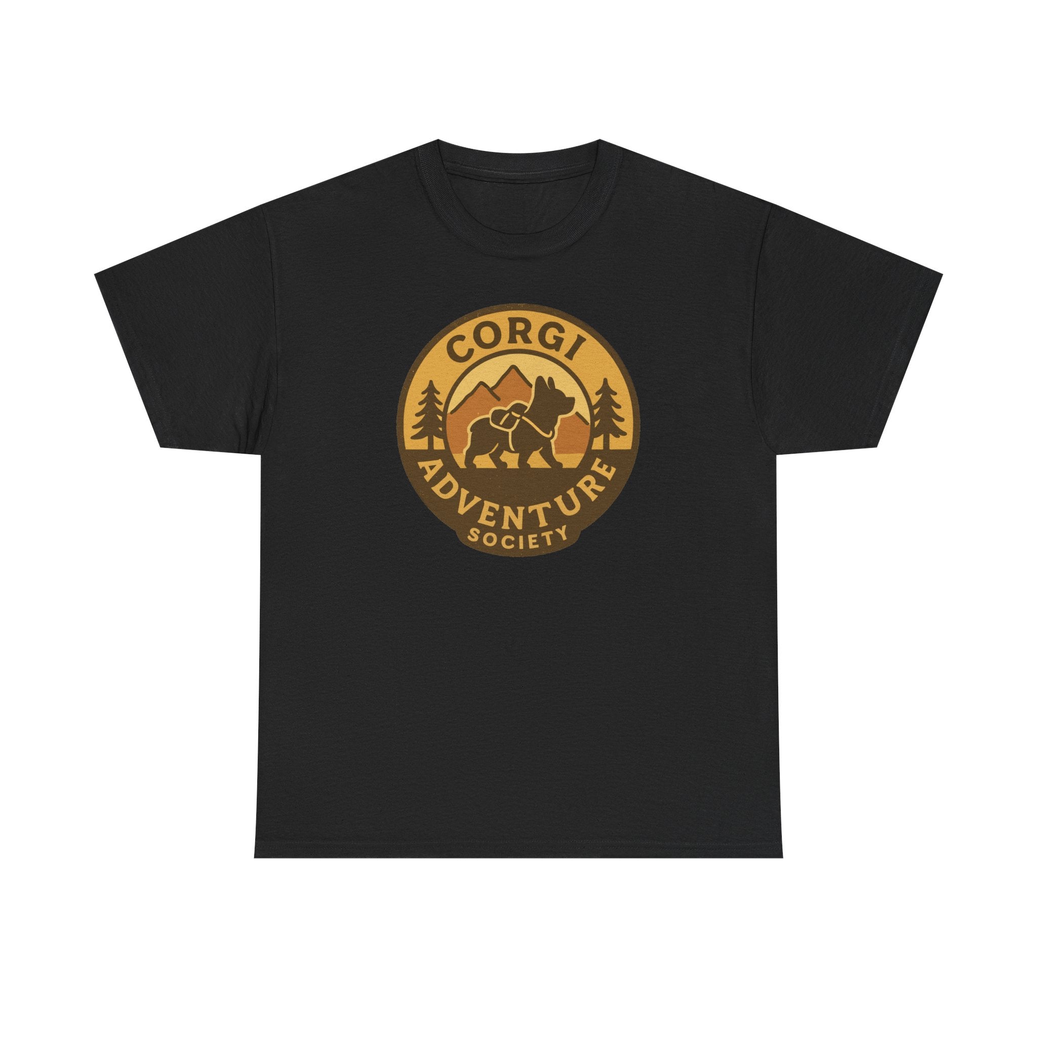 Outdoorsy Corgi Adventure Society T-Shirt