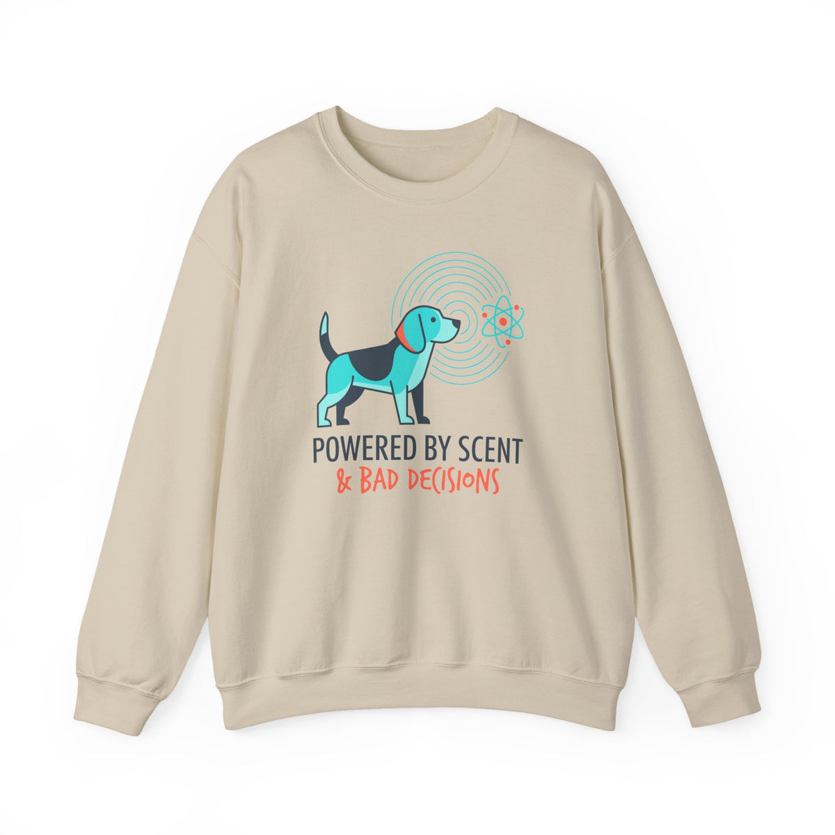 Powered By Scent & Bad Decisions Beagle Sweatshirt in Sand