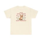 This Girl Loves Baby Frenchies Cute Dog Design T-Shirt