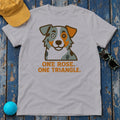 One Rose One Triangle Australian Shepherd T-Shirt in Athletic Heather