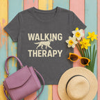 english setter walking-therapy tee flat lay hero