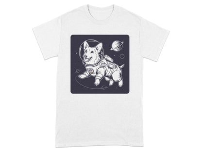 Adorable Cartoon Astronaut Dog Design T-Shirt product type