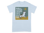 German Shepherd dog graphic with text "German Shepherd Days Are The Best Days".