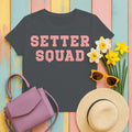 Pink Setter Squad T-Shirt in Charcoal