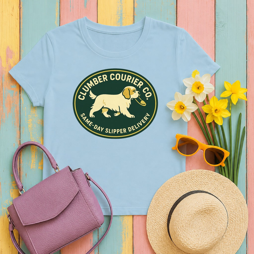 Clumber Courier Co. Tee in Light Blue