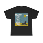 Dog Days Are The Best Days Black Labrador Retriever Art T-Shirt