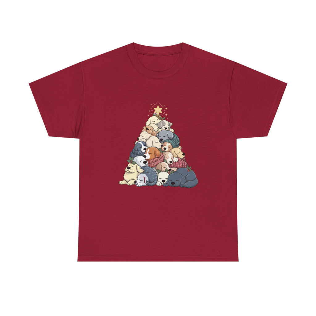 Sleeping Dogs Stacked Christmas Tree T-Shirt