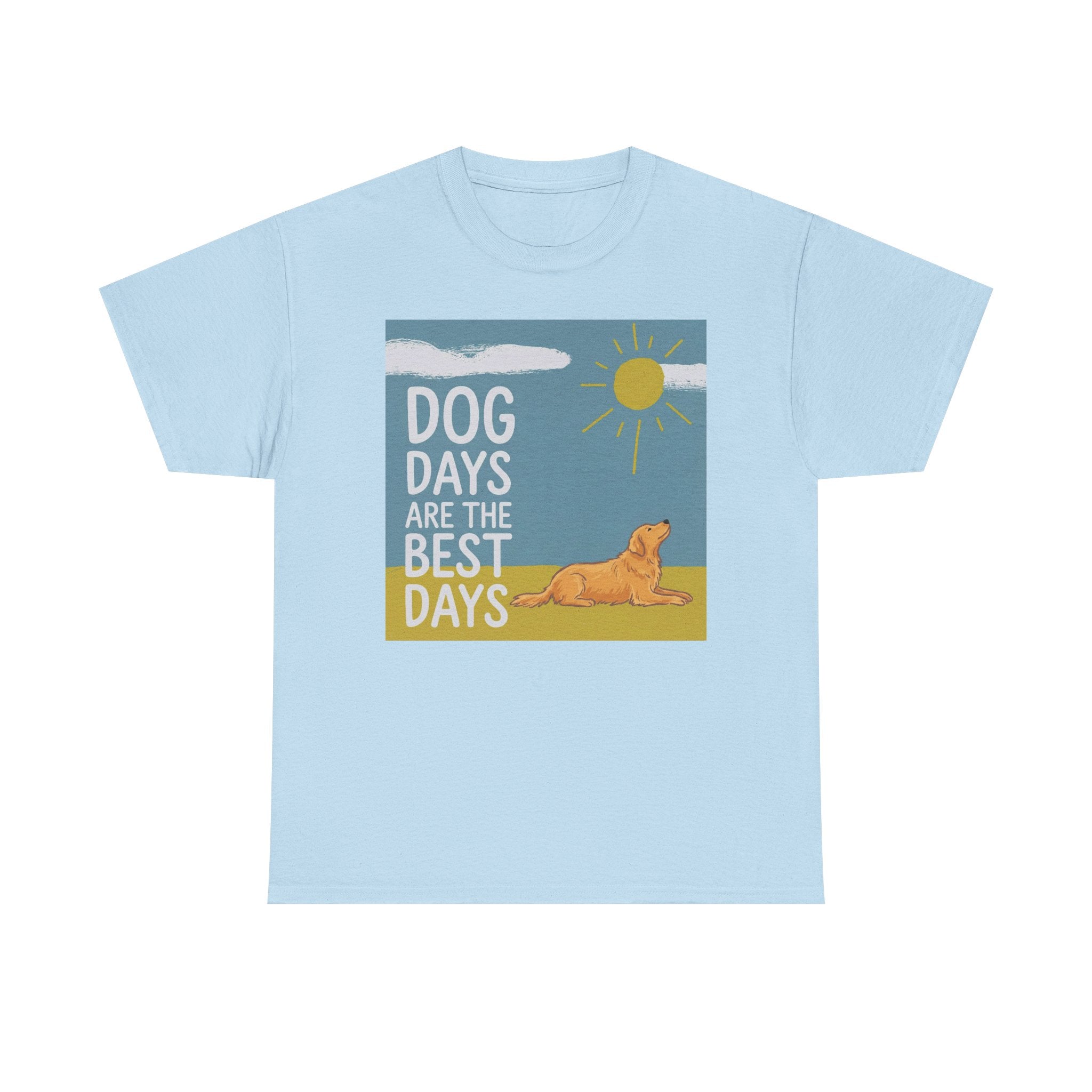 Dog Days Are The Best Days Graphic Golden Retriever T-Shirt