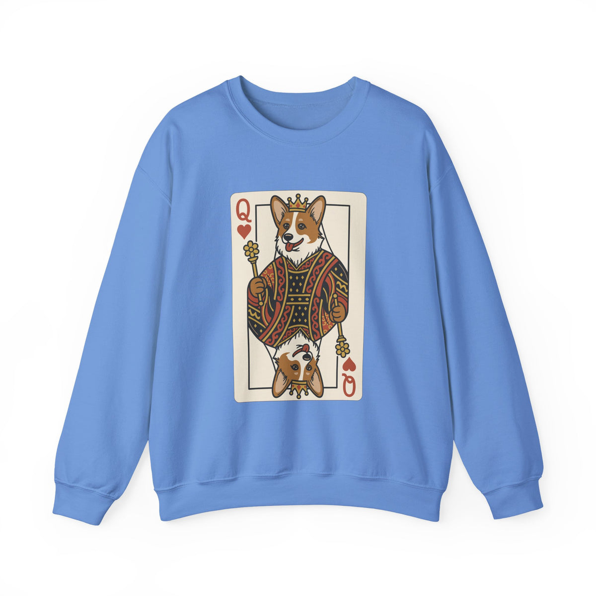 Corgi Queen Playing Card Sweatshirt