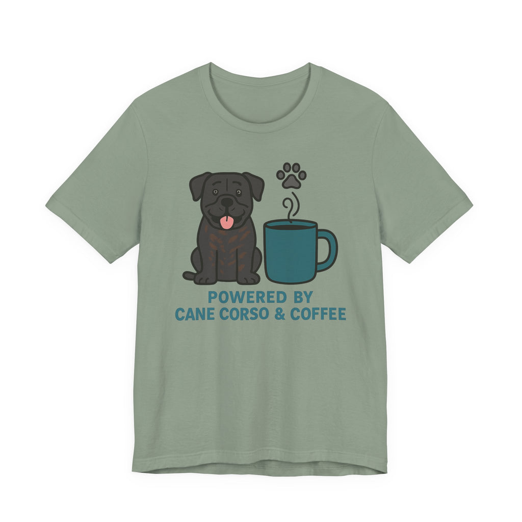 Powered by Cane Corso & Coffee t-shirt, view 4