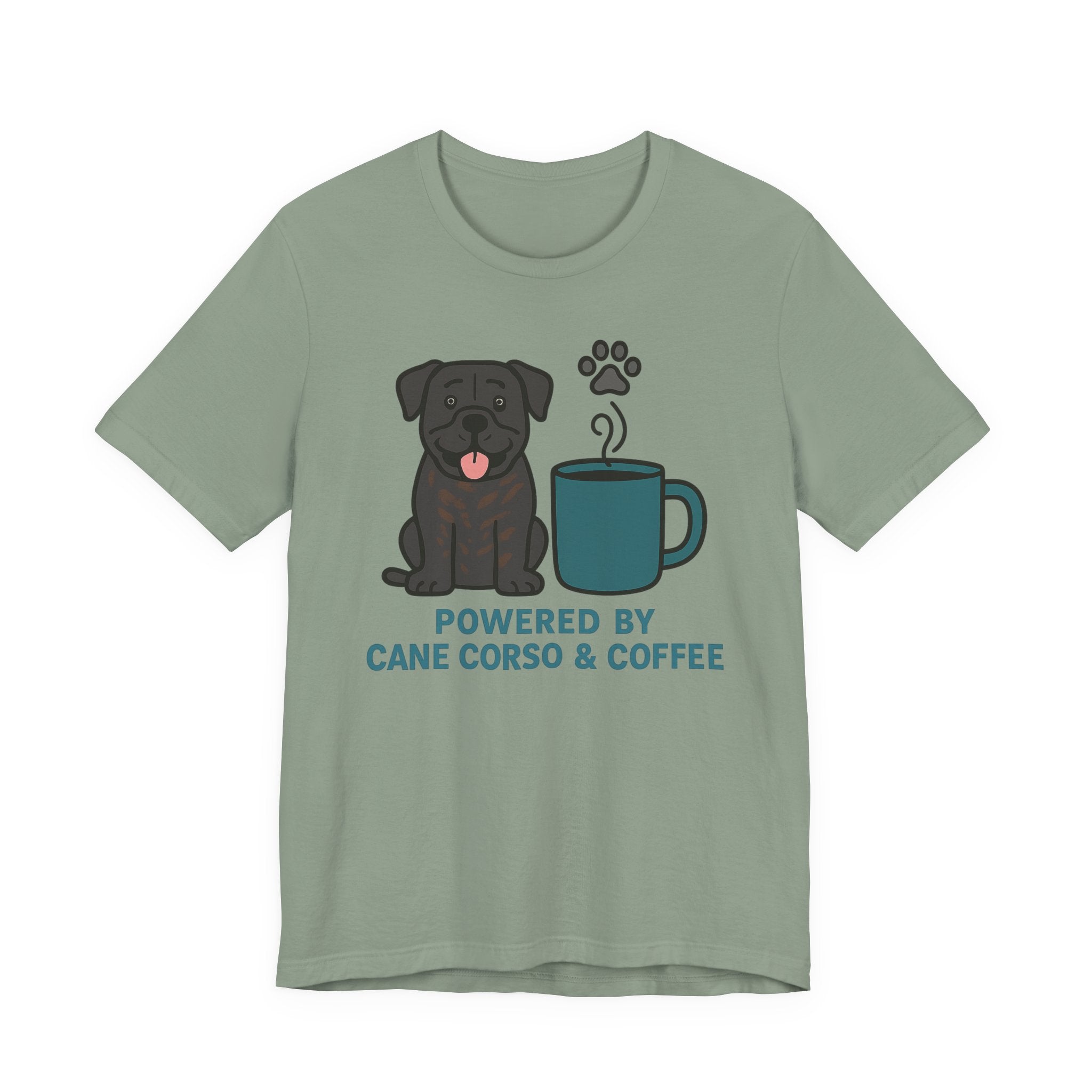 Powered by Cane Corso & Coffee t-shirt, view 4