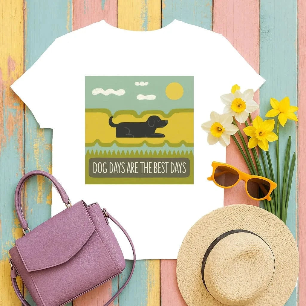 Dog Days Are The Best Days Black Lab T-Shirt T-shirt