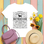 Premium Quality Retriever Special Edition Design T-Shirt White T-shirt