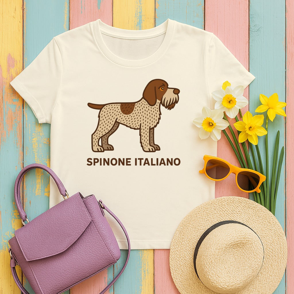 Spinone Italiano Breed Portrait Tee in Natural
