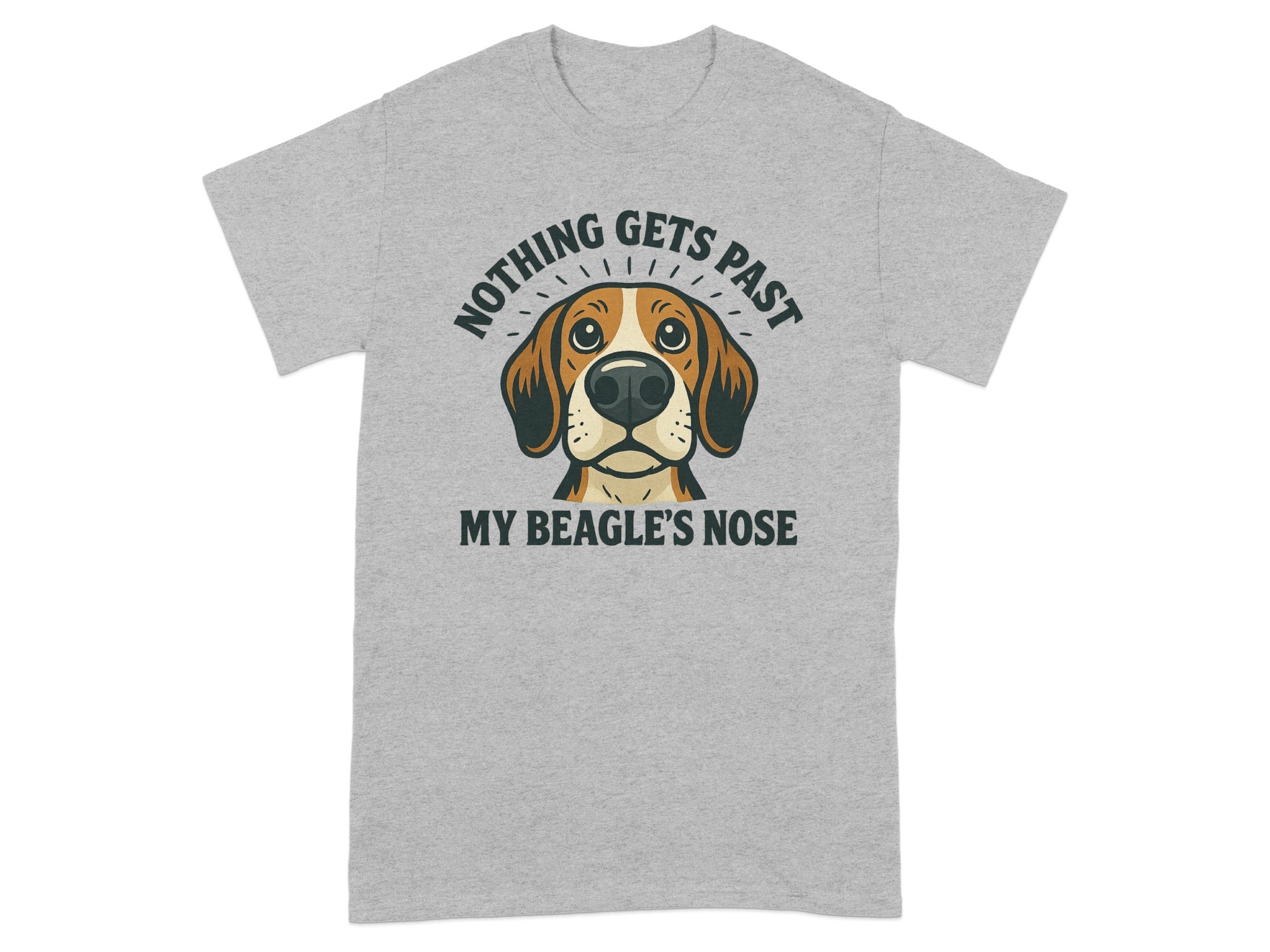 Nothing Gets Past My Beagle's Nose Graphic T-Shirt