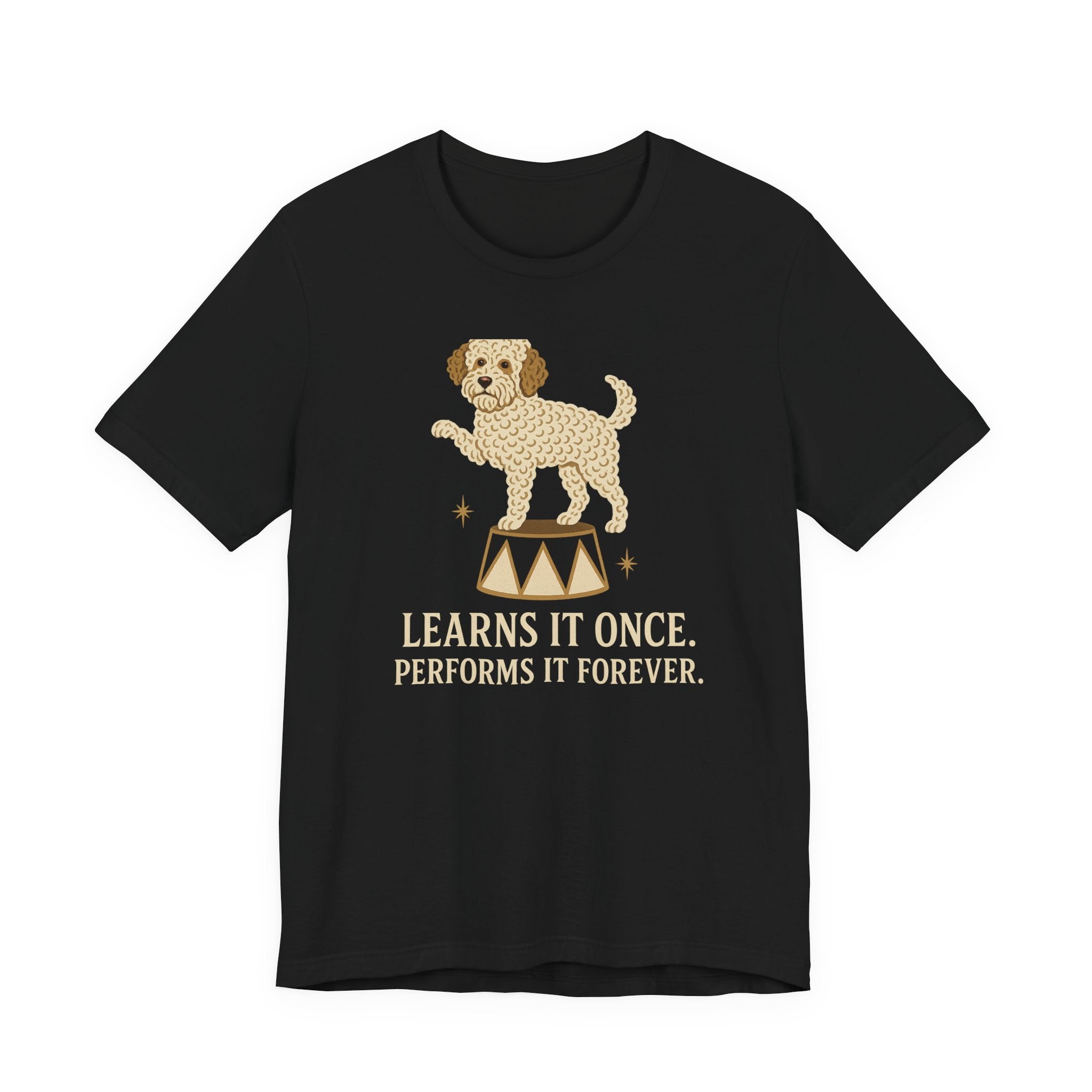 Lagotto Learns It Once Tee