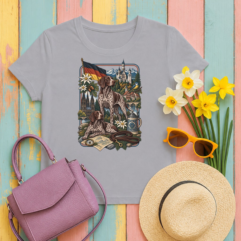 German Shorthaired Pointer Germany Heritage tee, Athletic Heather