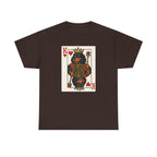 King Of Hearts Playing Card With Gordon Setter Illustration T-Shirt
