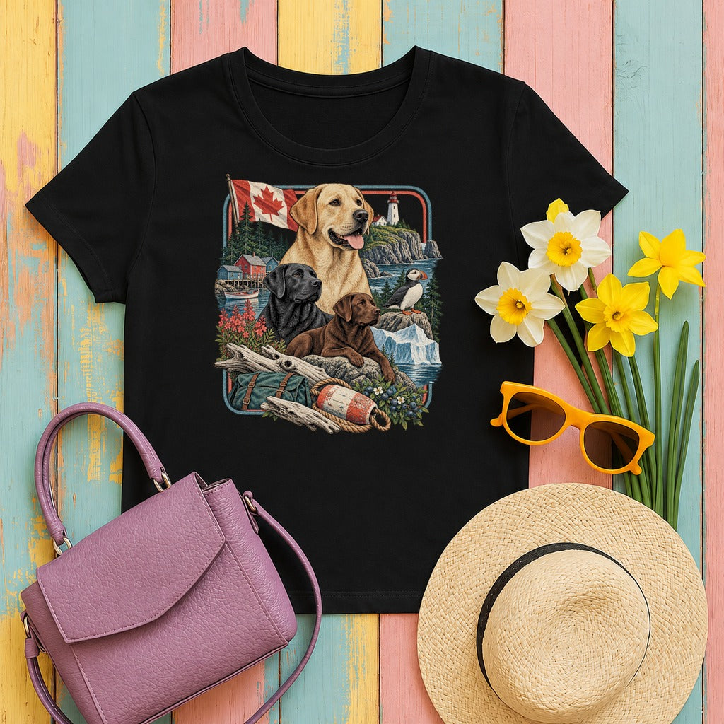 Labrador Retriever Canada Heritage tee, Black