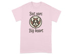 Bat Ears Big Heart Graphic Design T-shirt
