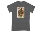King of Hearts Raccoon Graphic Printed T-Shirt