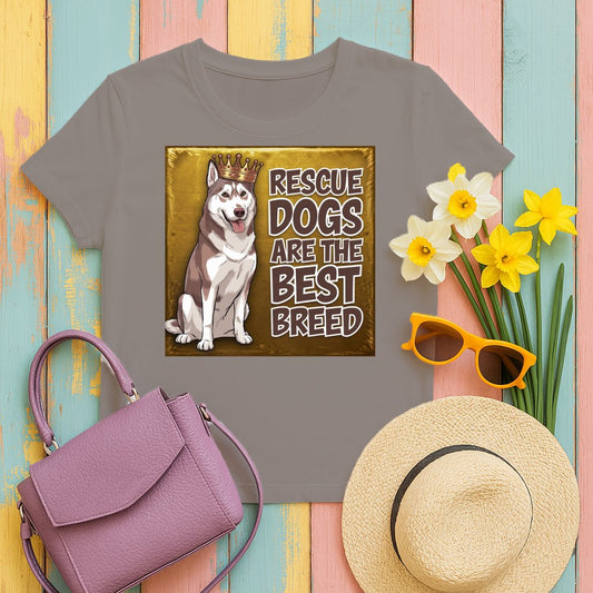 Rescue Dogs Are The Best Breed graphic t-shirt product