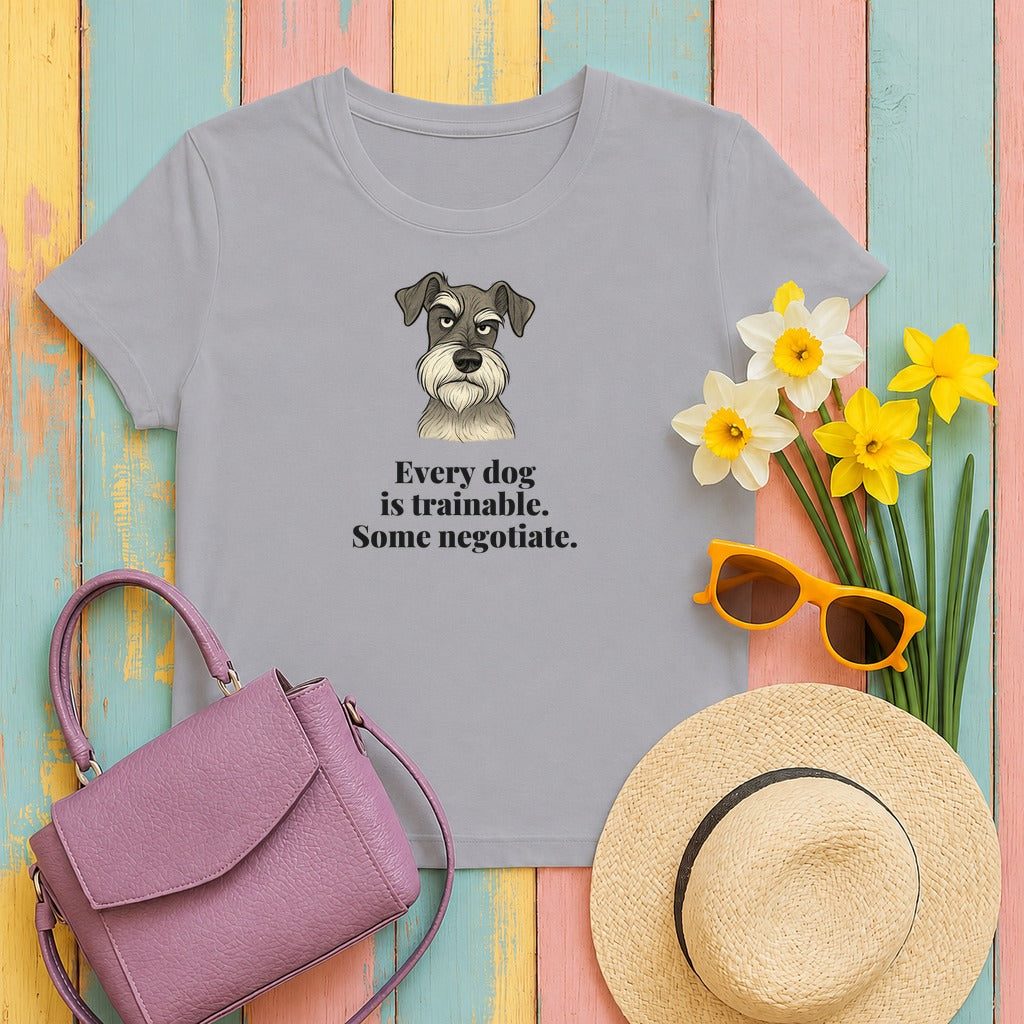 Schnauzer Some Negotiate Tee in Athletic Heather