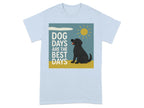 Dog Days Are The Best Days Black Lab T-Shirt Light Blue T-shirt