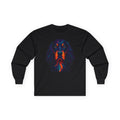 Polygon Art Style Gordon Setter Long Sleeve Tee in Black