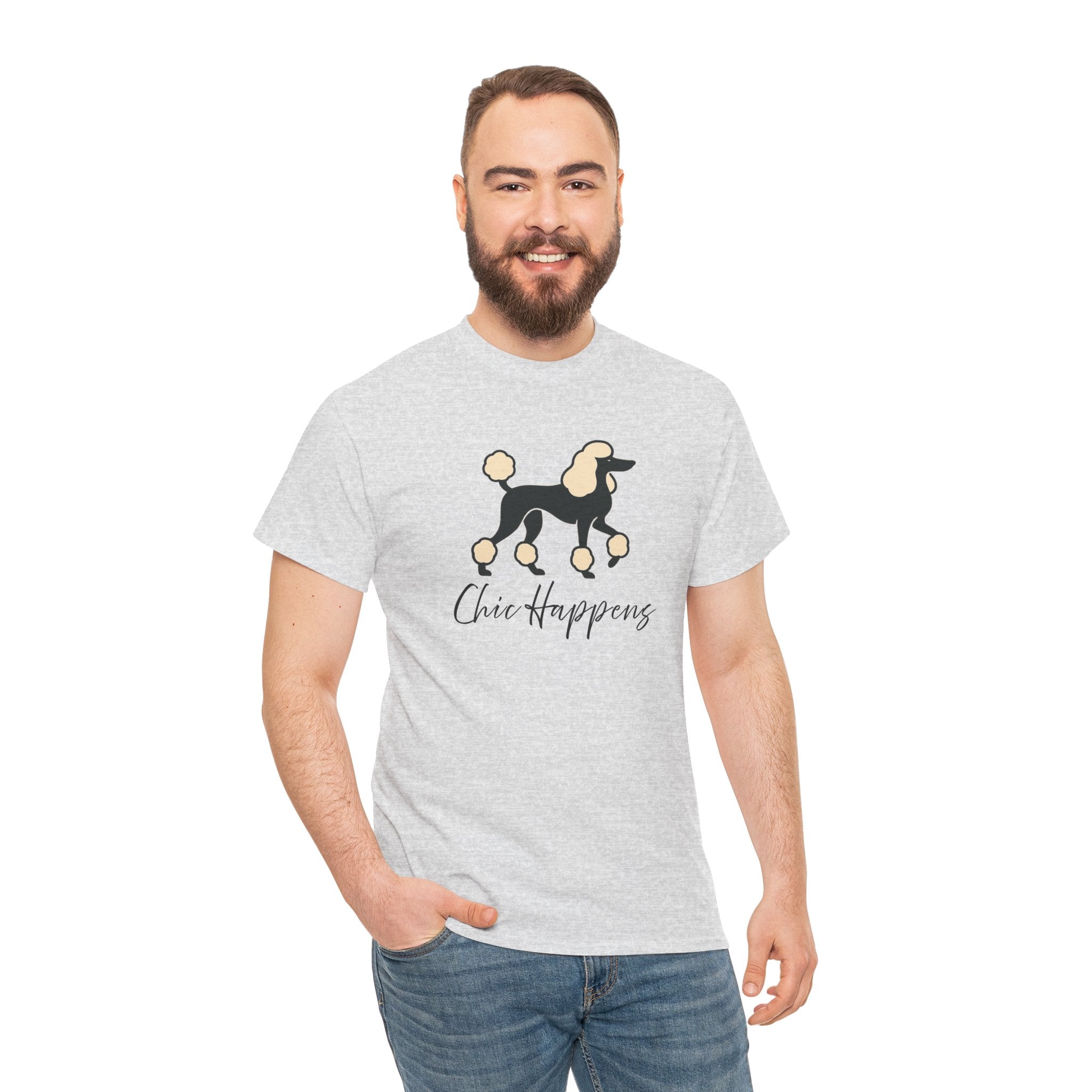 Standard Poodle 'Chic happens' T-shirt