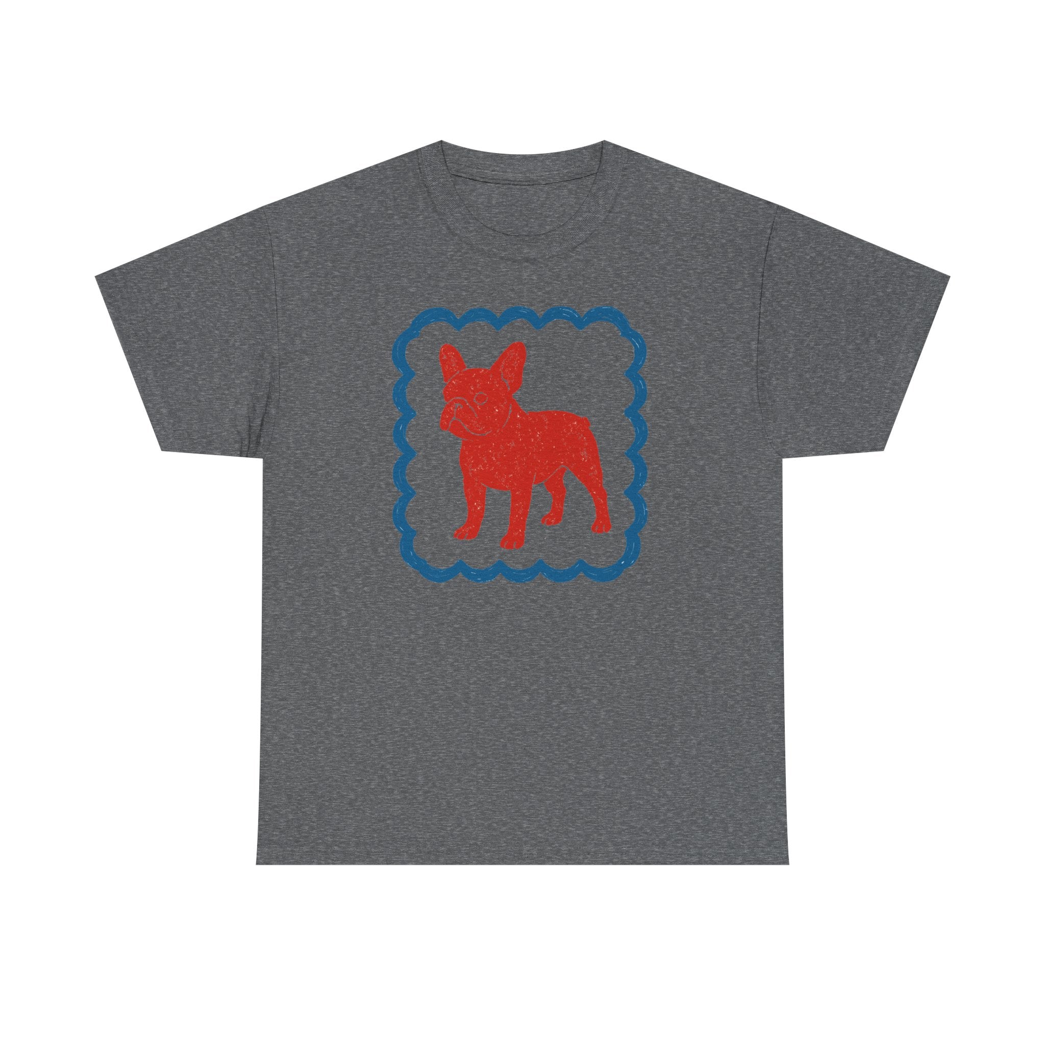 French Bulldog in Decorative Border Graphic Design T-Shirt