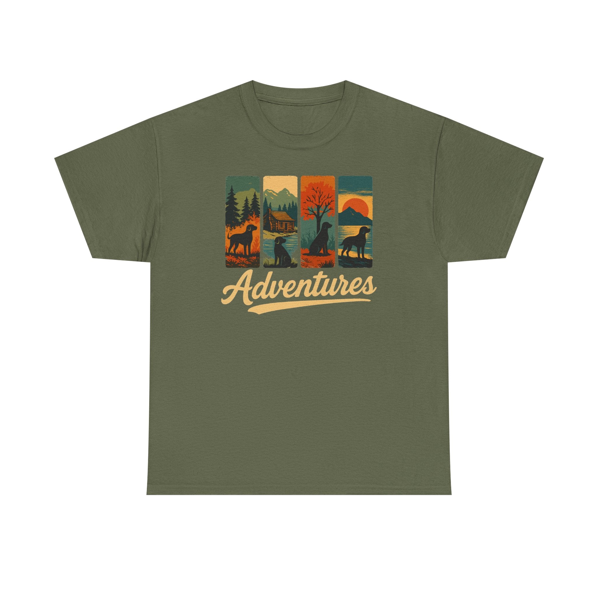 Adventurous Black Labrador in Nature t-shirt, view 4
