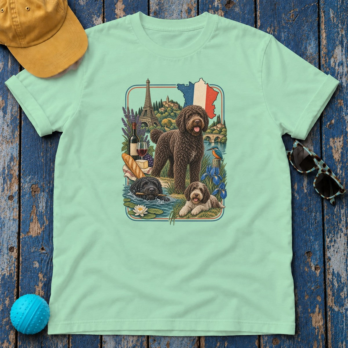 Barbet France Heritage T-Shirt in Mint