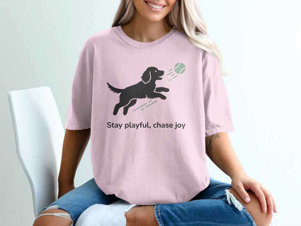 Stay Playful Chase Joy Dog with Ball T-Shirt