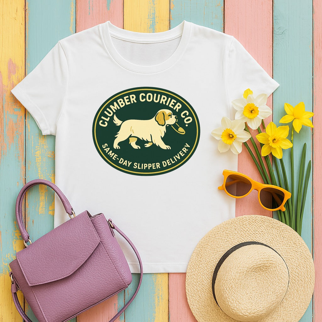 Clumber Courier Co. Tee in White