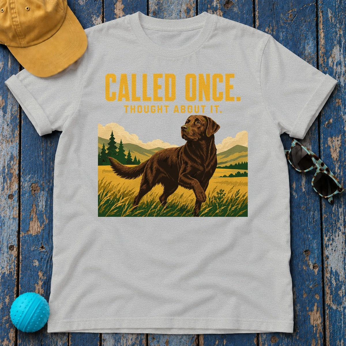 Called Once Lab T-shirt in Sport Grey