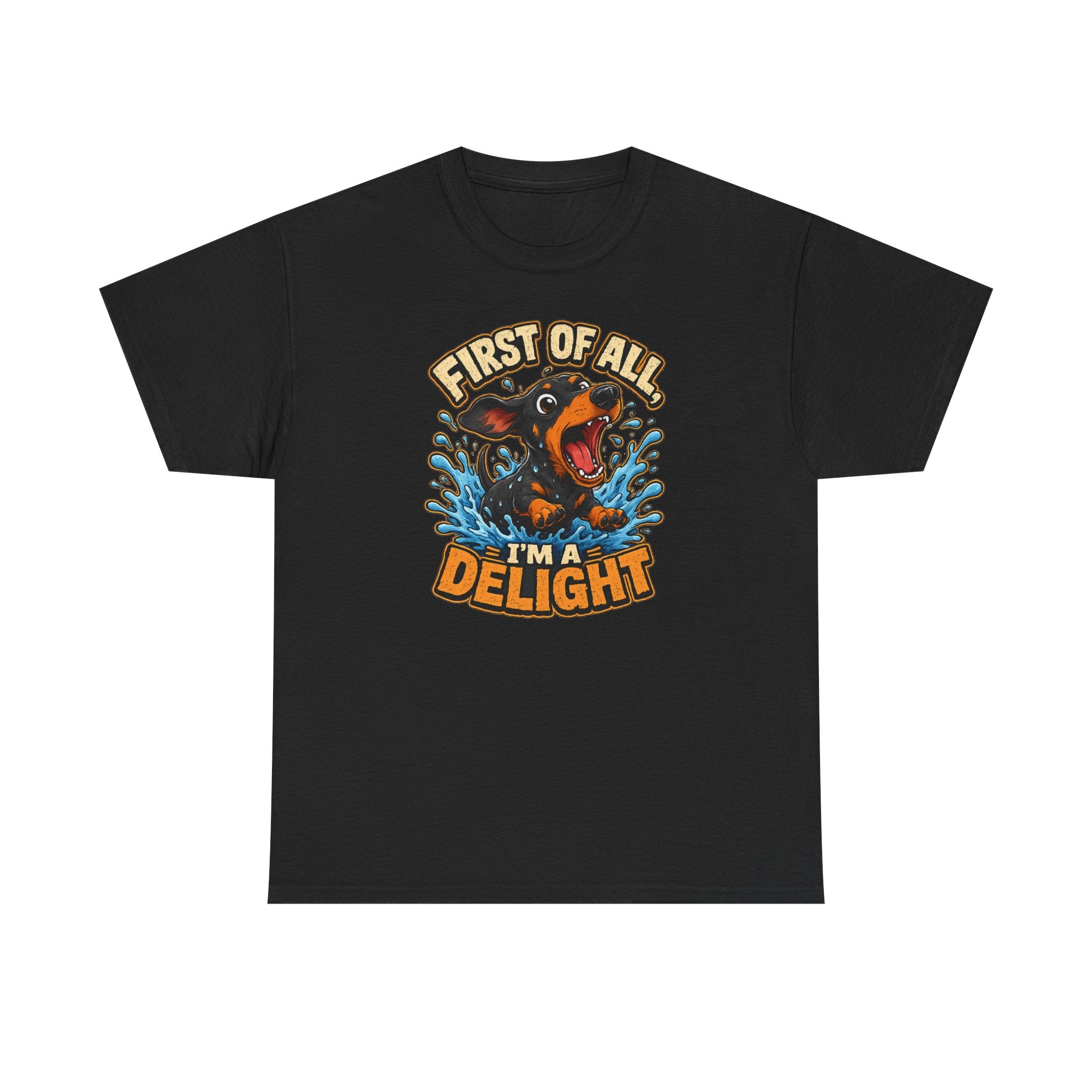 The Delightful Dachshund Splash T-Shirt