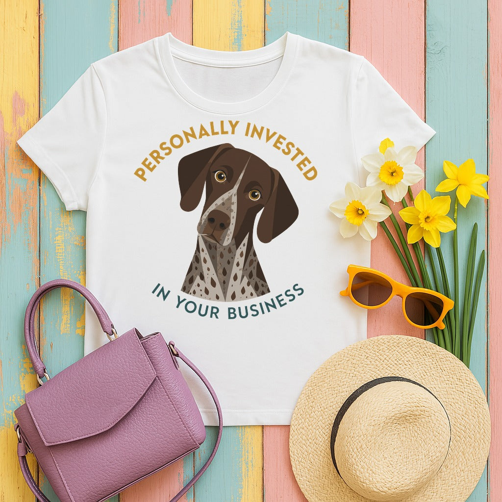Invested German Shorthaired Pointer t-shirt
