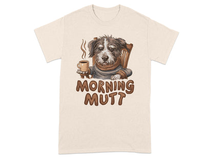 Morning Mutt Coffee Theme Graphic T-Shirt product